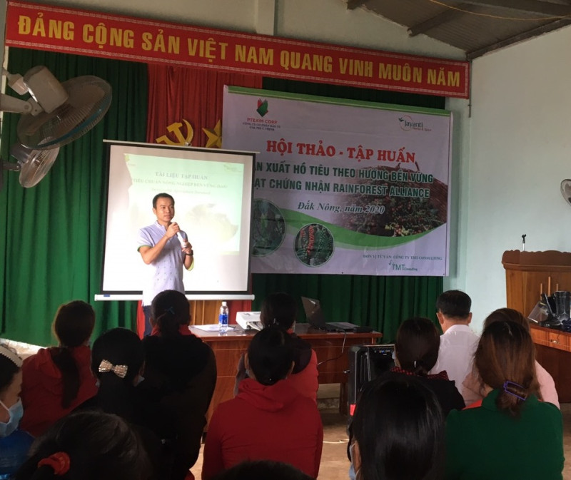 PTEXIM triển khai chương trình Rainforest Alliance